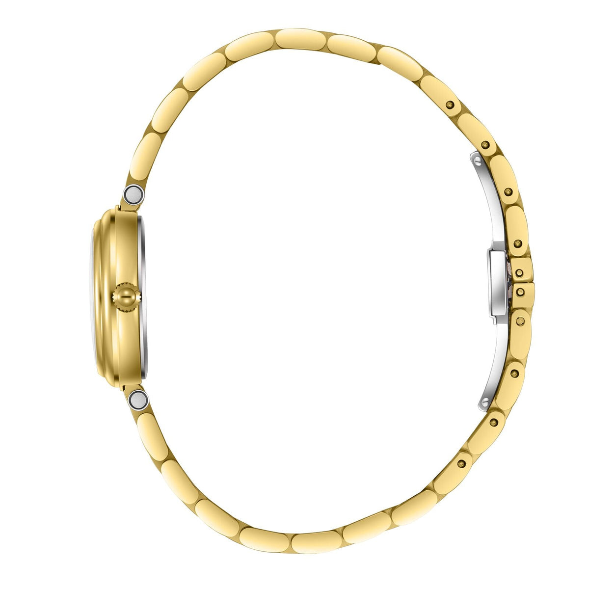 Beverly Hills Polo Club Mother Pearl All Gold Date Watch - BP3838X.120