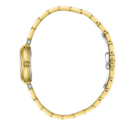 Beverly Hills Polo Club Mother Pearl All Gold Date Watch - BP3838X.120