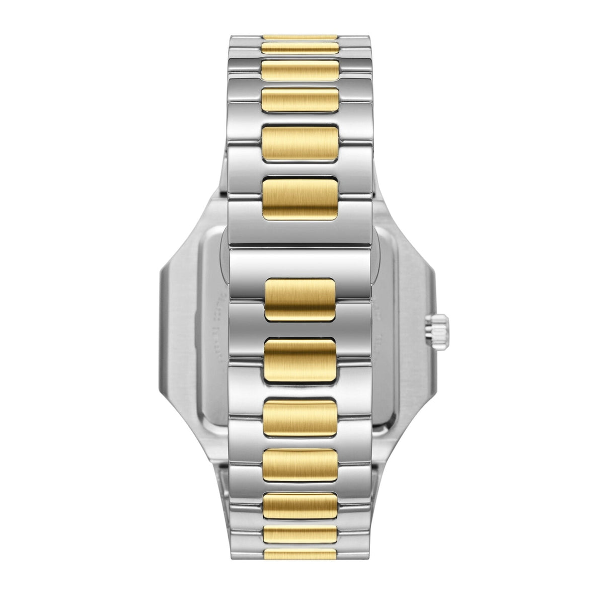 Beverly Hills Polo Club Blue Steel Two-Tone Square Date Watch BP3845X.230