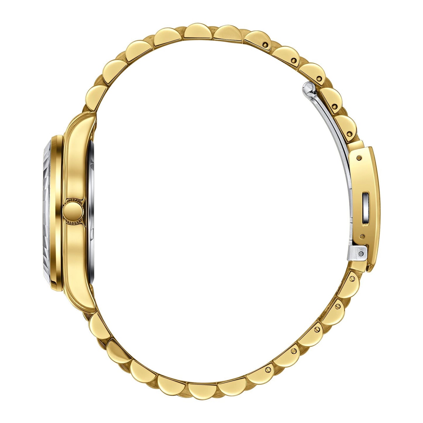 Beverly Hills Polo Club Mother Pearl Genuine Diamond Gold Watch BP3808C.120