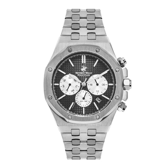 Beverly Hills Polo Club Multifunction Black Dial Silver Watch – BP3051X.350