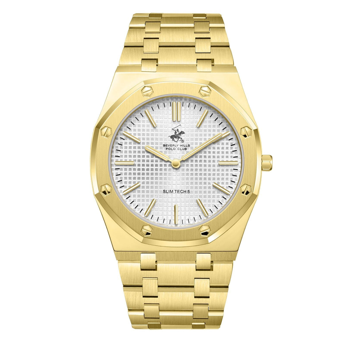 Beverly Hills Polo Club Slim Tech 5 All Gold Watch - BP3825X.130