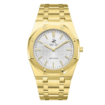 Beverly Hills Polo Club Slim Tech 5 All Gold Watch - BP3825X.130