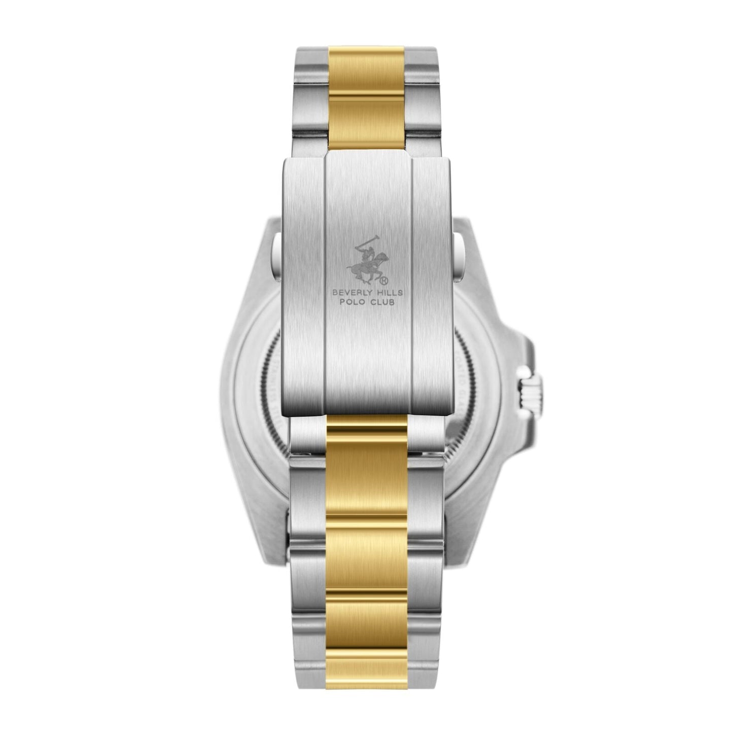 Beverly Hills Polo Club Waterproof Black Dial Two-Tone Date Watch BP3791X.250