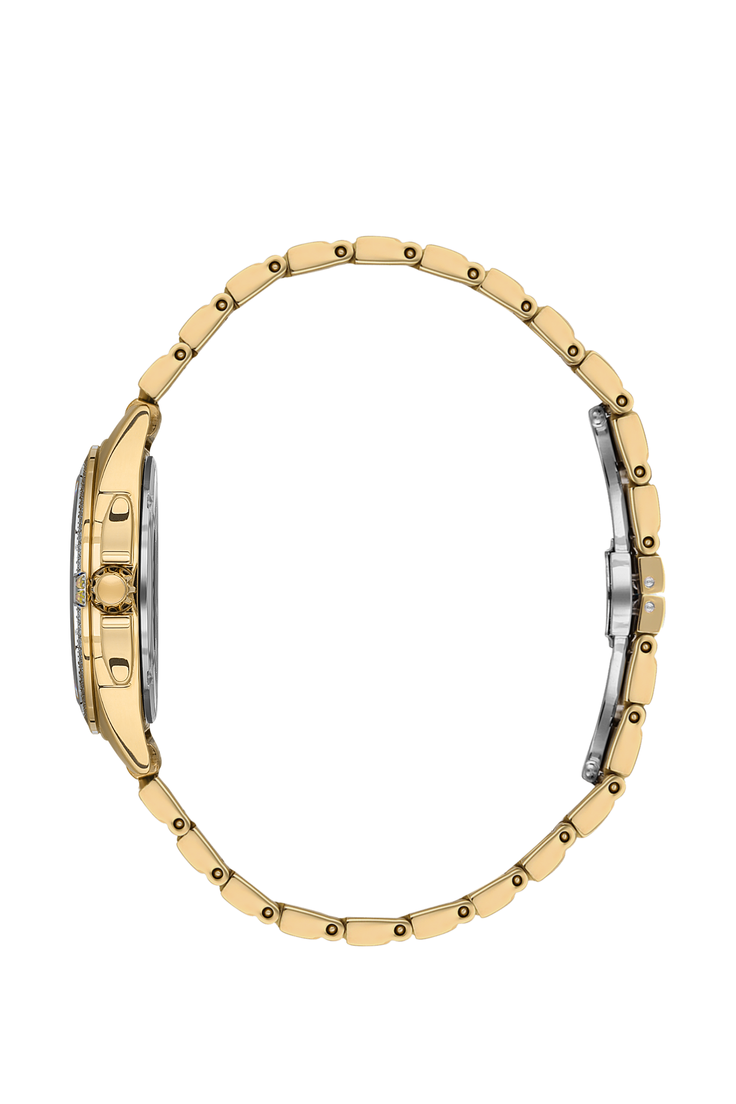 Beverly Hills Polo Club Mother Pearl Gold Diamond Watch – BP3587C.120