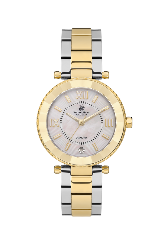 Beverly Hills Polo Club Mother Pearl Diamond Watch – BP3566C.220