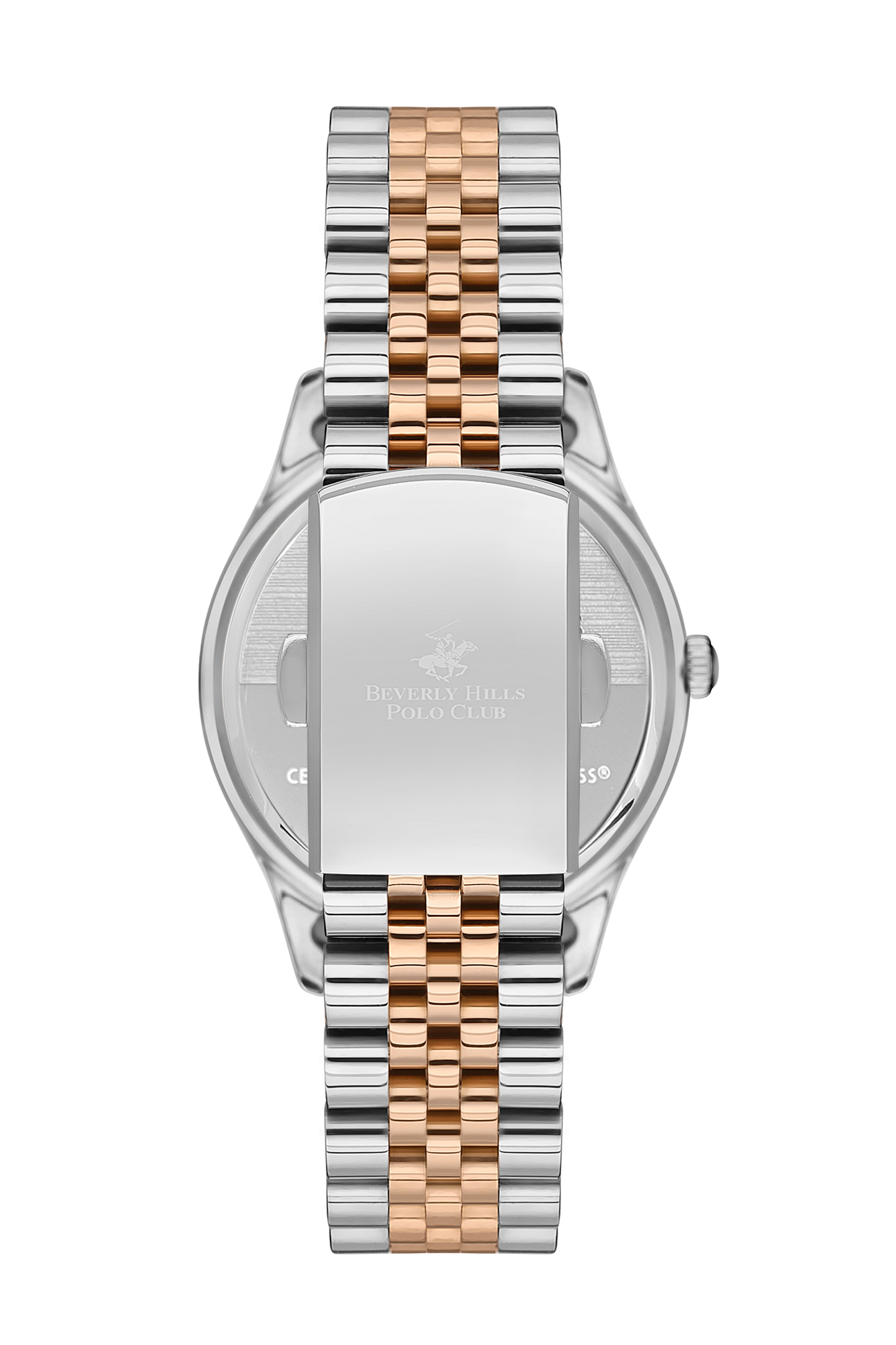 Beverly Hills Polo Club Multifunction Mother Pearl Two-Tone Watch BP3563X.520