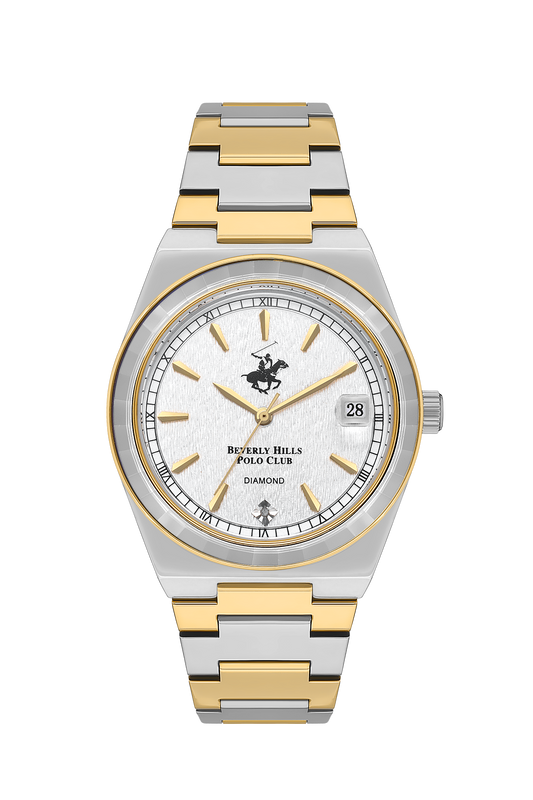 Beverly Hills Polo Club Two-Tone Diamond Date Watch – BP3562C.230