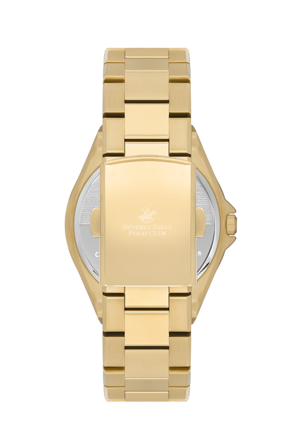 Beverly Hills Polo Club Gold & Mother Pearl Diamond Watch – BP3570X.120