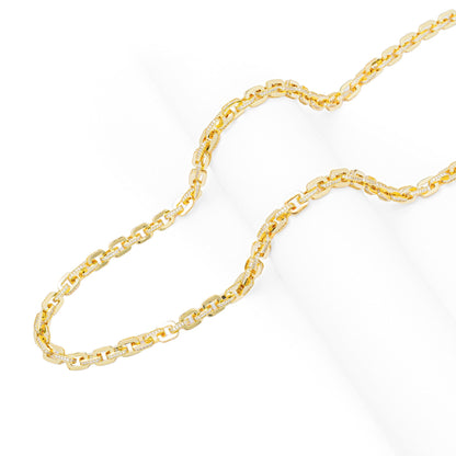 Big Daddy 10MM Anchor Mariner Bullet Diamond & Gold Link Iced Out Chain