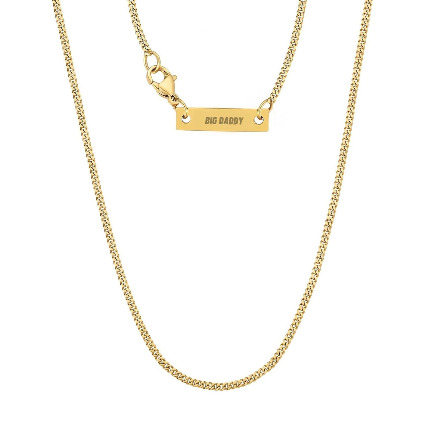 Big Daddy 2mm Cuban Gold Chain