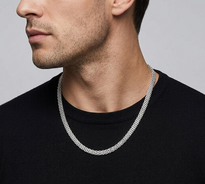 Big Daddy 6MM Silver Flat Herringbone Chain