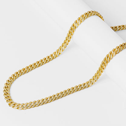 Big Daddy 8MM Bling Curb Cuban Gold Iced Out Chain