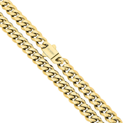 Big Daddy 8MM Cuban Link 18K Gold Chain
