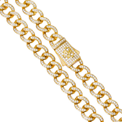 Big Daddy 8MM Iced Cuban Gold Chain