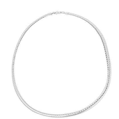 Big Daddy 8MM Omega Silver Steel Chain