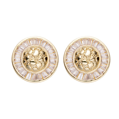 Big Daddy Cluster Baguette Iced Out Diamond Earring