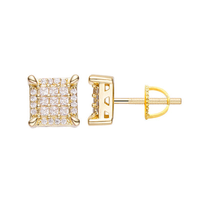 Big Daddy Emerald Cut Iced Out Diamond Earring