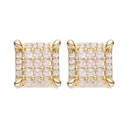 Big Daddy Emerald Cut Iced Out Diamond Earring