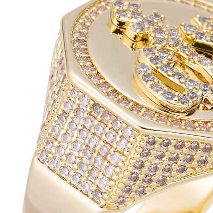 Big Daddy "God" "Allah" Iced Out Diamond Ring