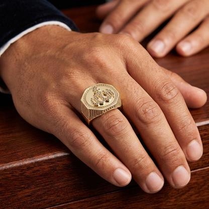 Big Daddy "God" "Allah" Iced Out Diamond Ring