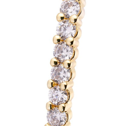 Big Daddy Large Hoop Iced Out Diamond Earring