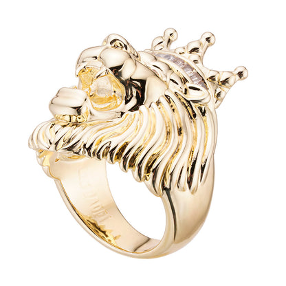 Big Daddy Lion Baguette Iced Out Diamond Ring