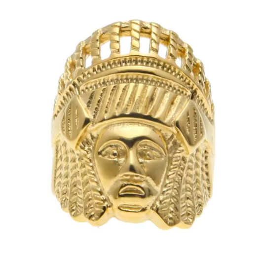Big Daddy Retro Tibetan Gold Ring
