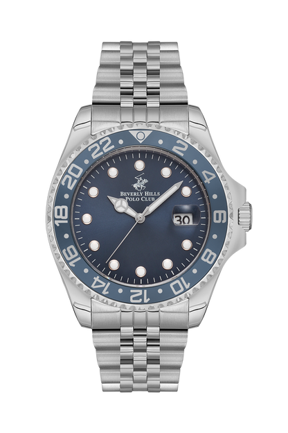 Beverly Hills Polo Club Waterproof Dark Blue Dial Date Watch – BP3126X.390