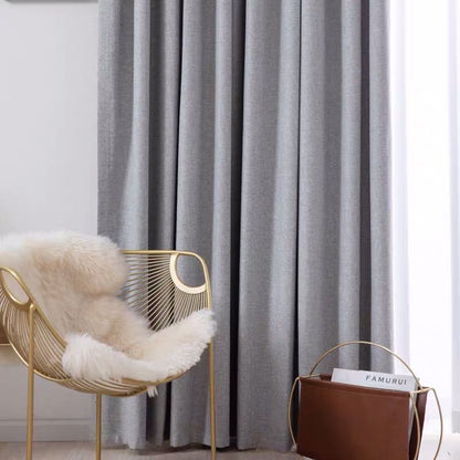 Readymade Curtain 100% Blockout Silver Curtains drapes – 8 sizes