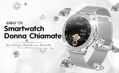 EIGIIS New Smart Watch Women I58 1.32 - inch HD Screen Fashion Sports Watches Bluetooth Call Health Monitor IP67 Life Waterproof - SMARTMARTNZ