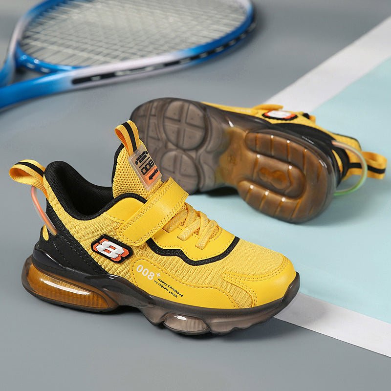 Full Transparent Popcorn 3D Flying Woven Casual Shoes For Big Children - SMARTMARTNZ