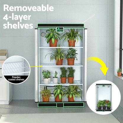 Green Fingers Grow Tent 100x60x180cm 4 Tiers Kits Hydroponics Indoor Grow System