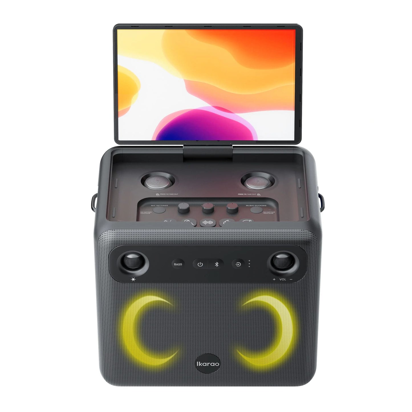 Ikarao Break X2 Karaoke Machine System With 10.1″ Touch Screen Wireless Mic