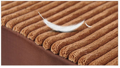 60 x 45cm Pet Sofa Bed with L-Shaped Cushioned Support