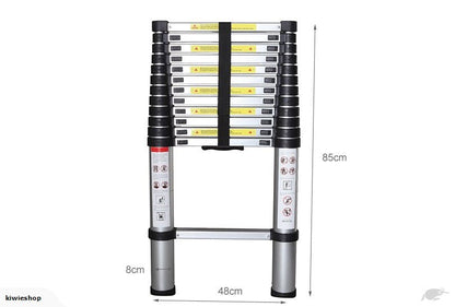 Ladder Telescopic Aluminium Extension Ladder 1m-3.8m