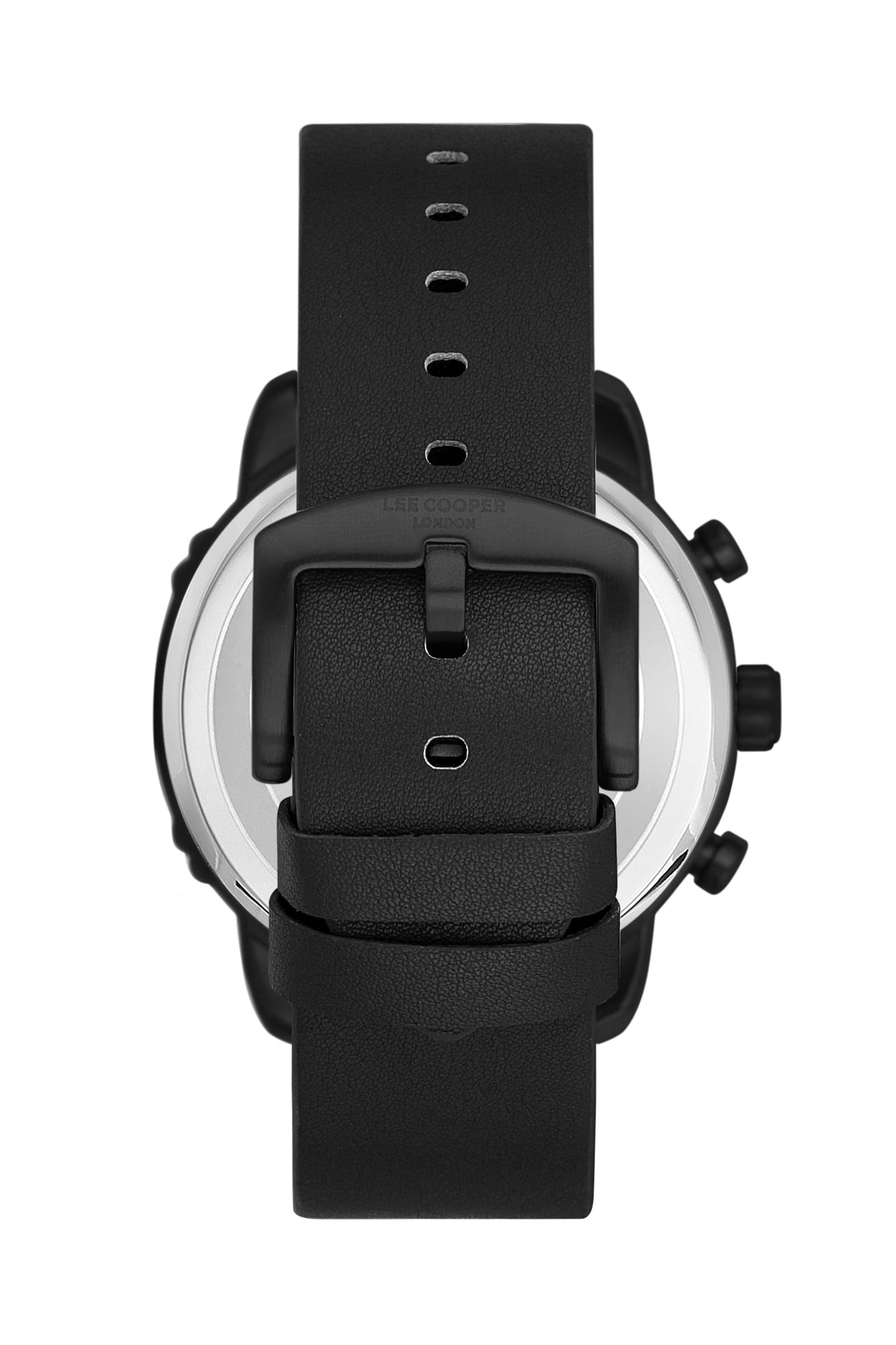Lee Cooper Multifunction All Black Leather Strap Watch – LC06506.661-NL
