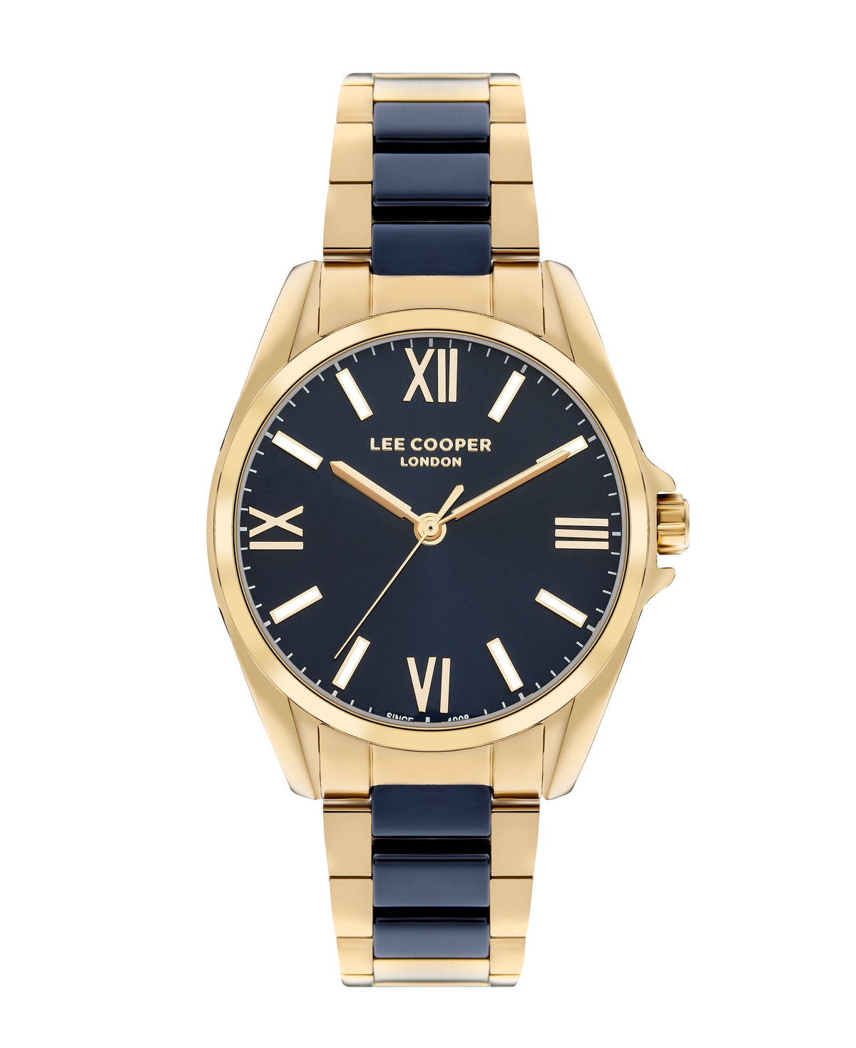 Lee Cooper Elegance Navy Blue Dial Two tone Watch – LC07873.270