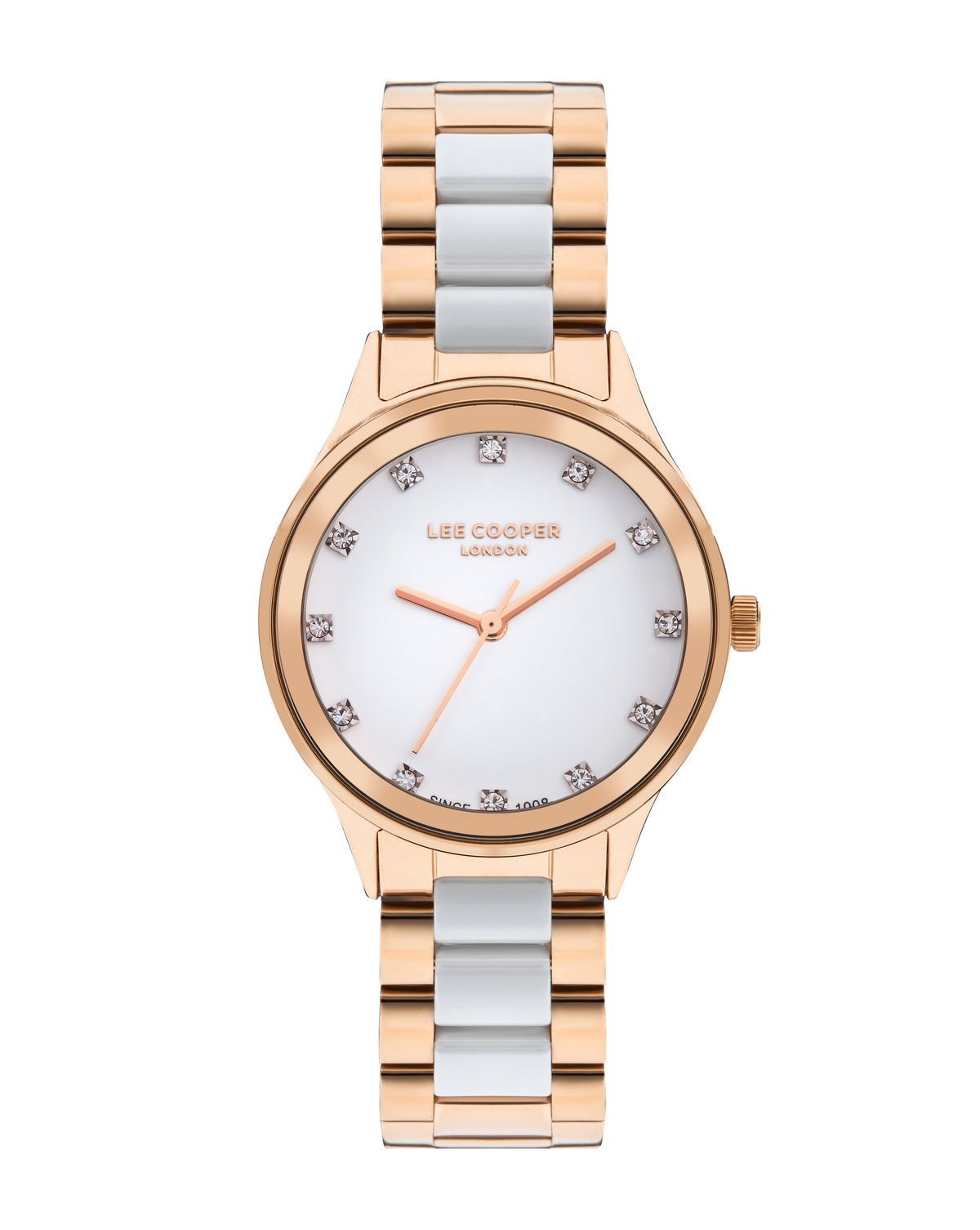 Lee Cooper Classic White MOP Dial Rose Gold Watch – LC07874.430