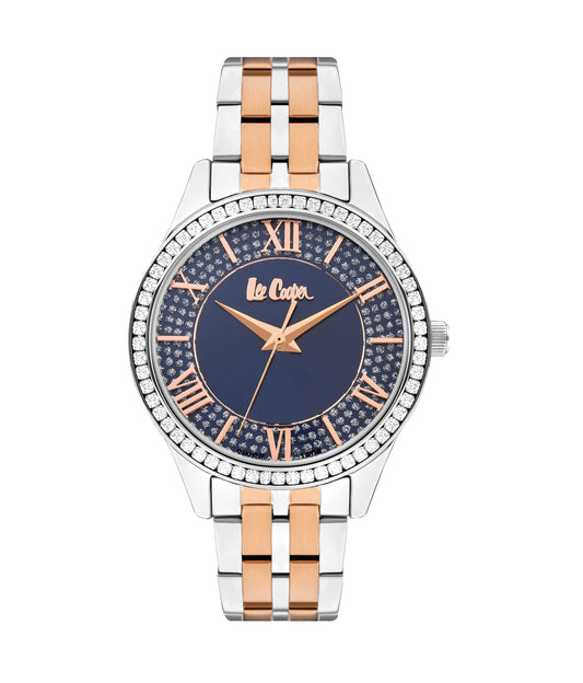 Lee Cooper Classic Blue Dial Two Tone Watch – LC07928.590