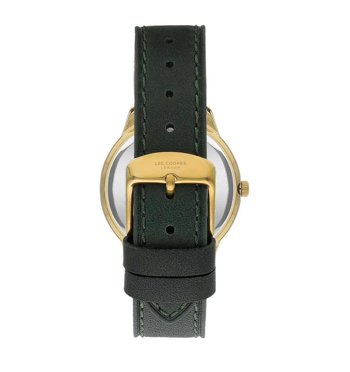 Lee Cooper Fashion Green Dial and Genuine Leather Strap Watch – LC07932.177