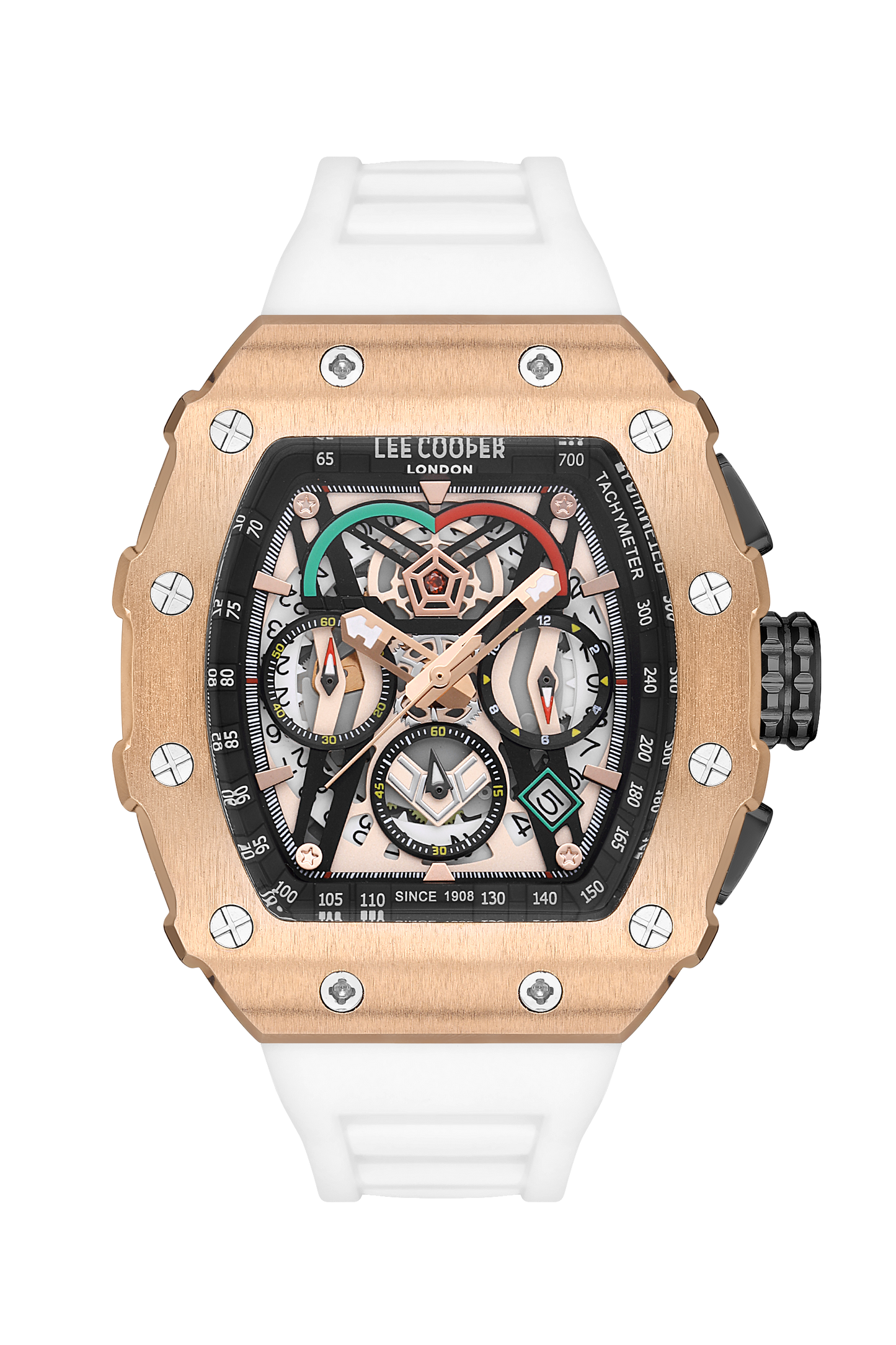 Lee Cooper Multi-Function Analog Rose Gold Dial Watch – LC07810.452