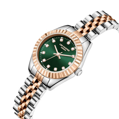 Lee Cooper 28MM Dual Tone Analog Metal Strap Watch – LC07956.570