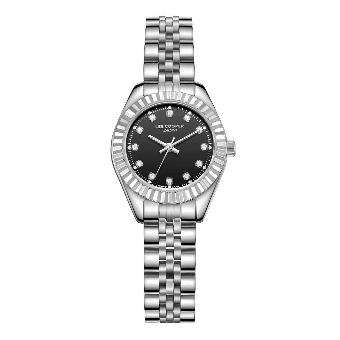 Lee Cooper 28MM Silver Analog Metal Strap Watch – LC07956.350