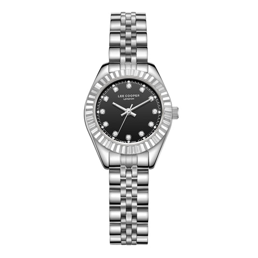 Lee Cooper 28MM Silver Analog Metal Strap Watch – LC07956.350