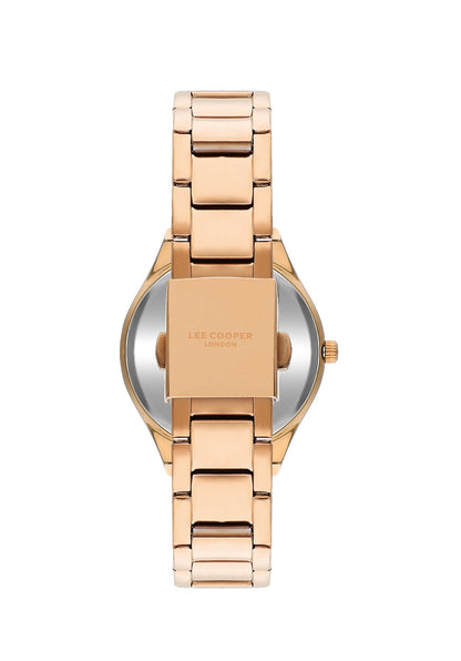 Lee Cooper StyleWork White and Green MOP Dial Rose Gold Watch – LC07922.470