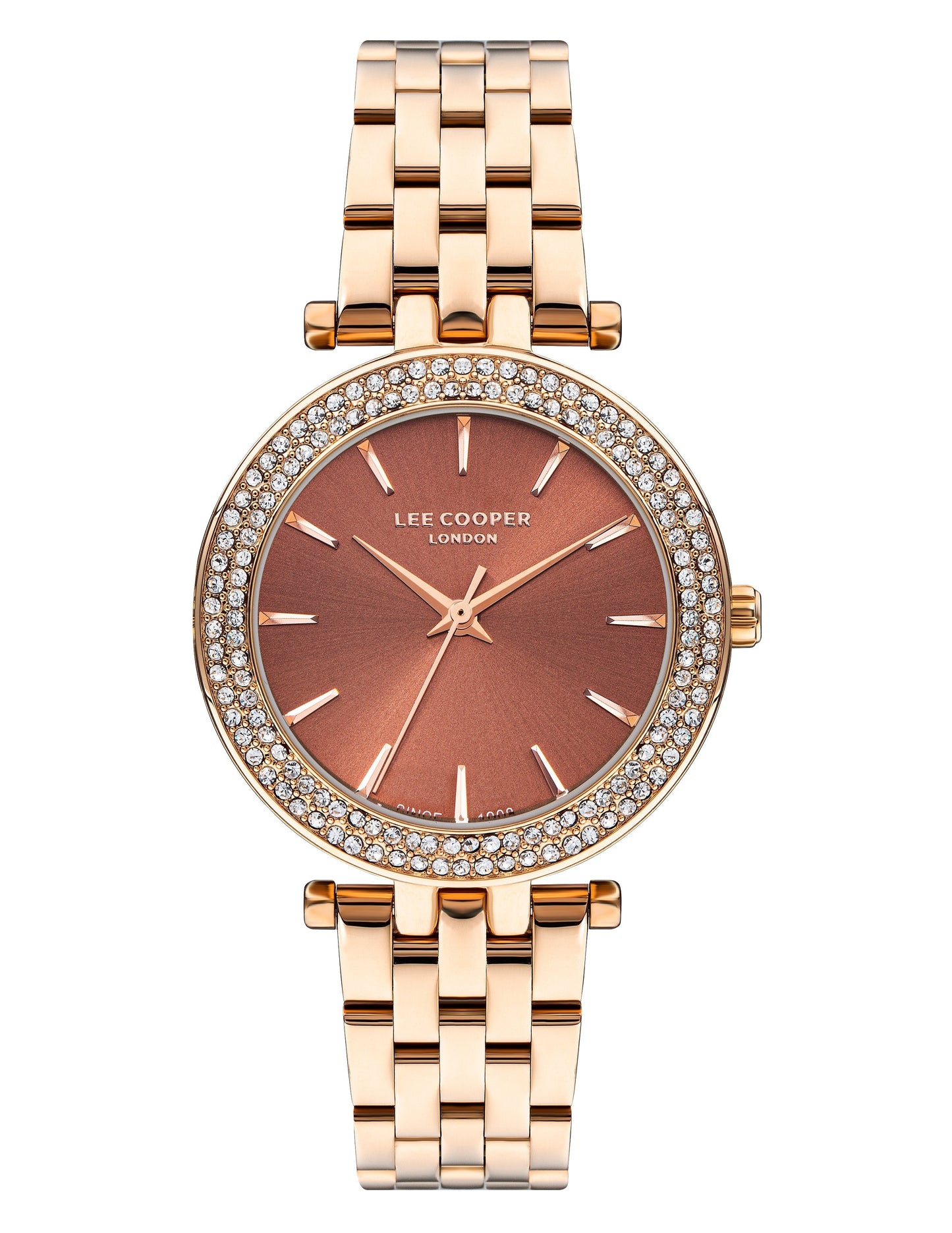Lee Cooper 34MM Rose Gold Analog Brown Dial Watch – LC07864.440