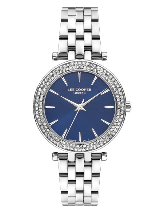 Lee Cooper Classic Blue Dial Silver Watch – LC07864.390