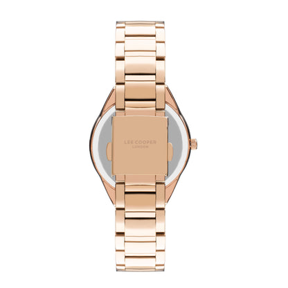 Lee Cooper StyleWork Multifunction White MOP Dial Rose Gold Watch – LC07456.420