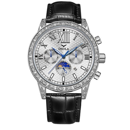 Luxury Skeleton Mechanical Watch for Men – Automatic, Leather Strap - SMARTMARTNZ
